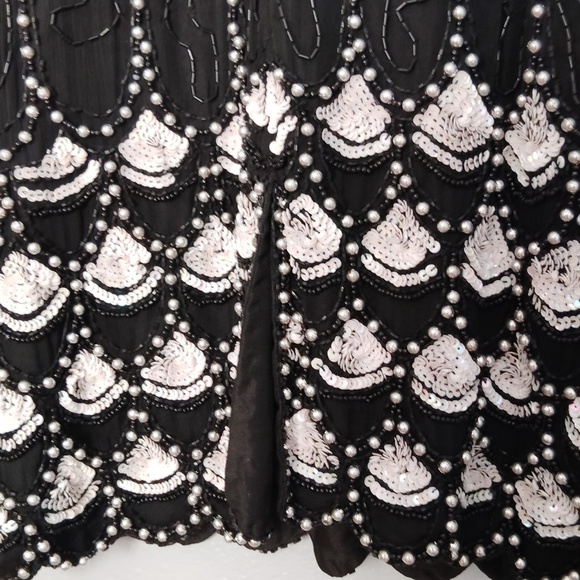 Lawrence Kazar Sequined Dress made in India size Large - Picture 6 of 12